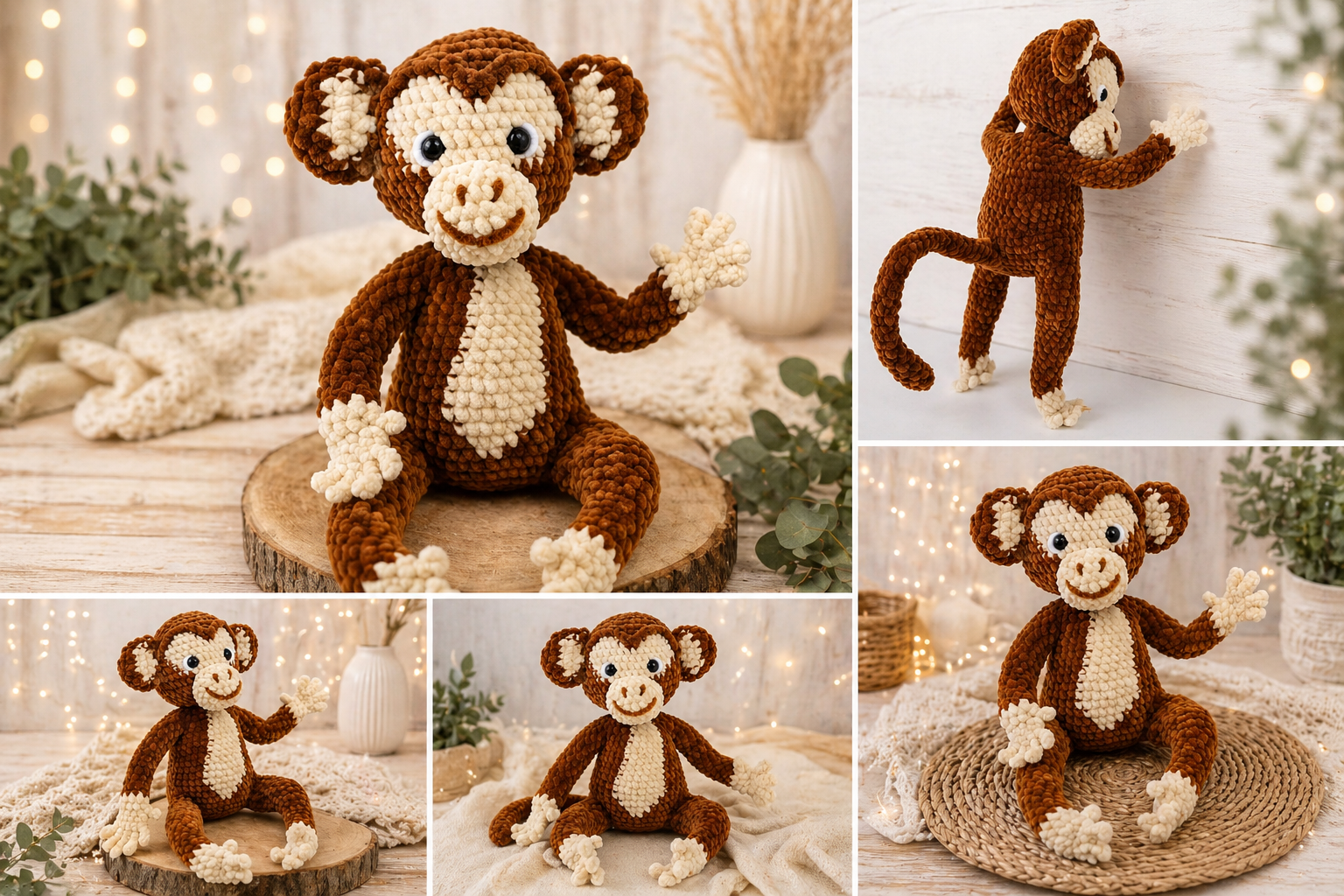 Häkelanleitung PDF – Süßer Affe (Amigurumi) | Schritt für Schritt Anleitung – Bild 2